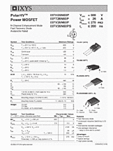 DataSheet IXFV26N60PS pdf